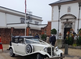 Convertible Beauford wedding car hire in Crawley
